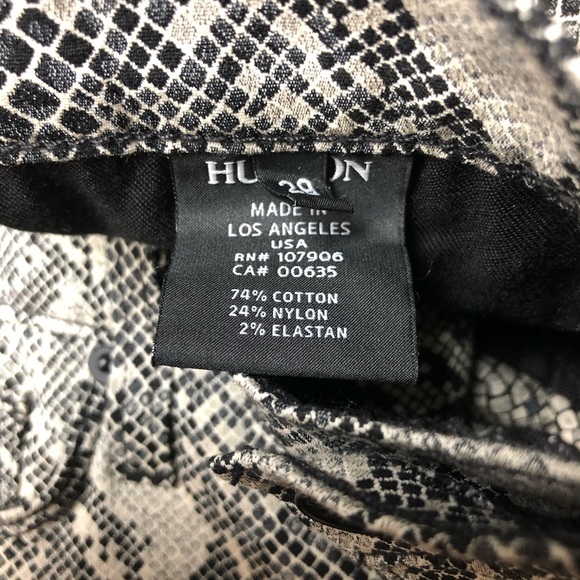 HUDSON PYTHON SKINNY JEAN 29 - Picture 5 of 5